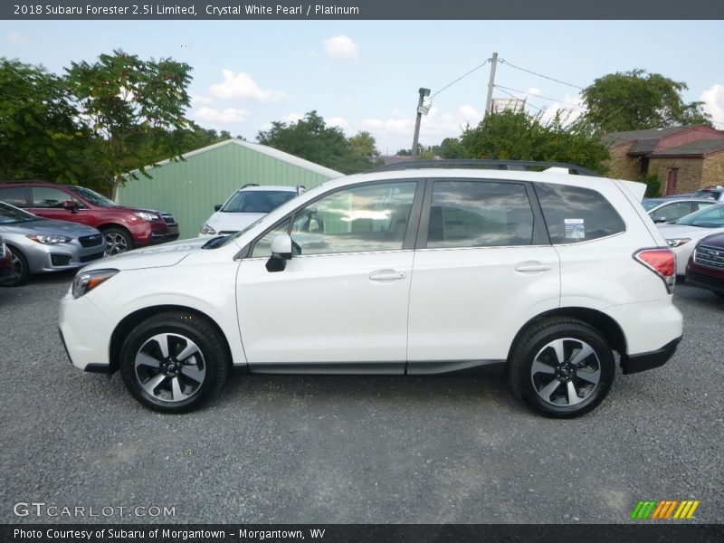 Crystal White Pearl / Platinum 2018 Subaru Forester 2.5i Limited