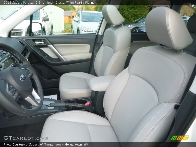 Crystal White Pearl / Platinum 2018 Subaru Forester 2.5i Limited