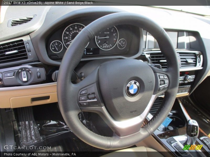 Alpine White / Sand Beige/Black 2017 BMW X3 xDrive28i
