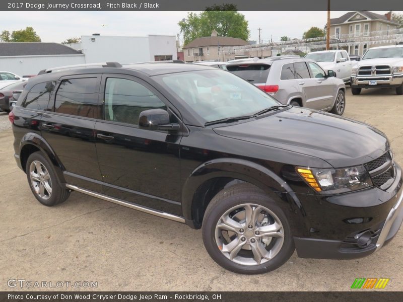 Pitch Black / Black 2017 Dodge Journey Crossroad