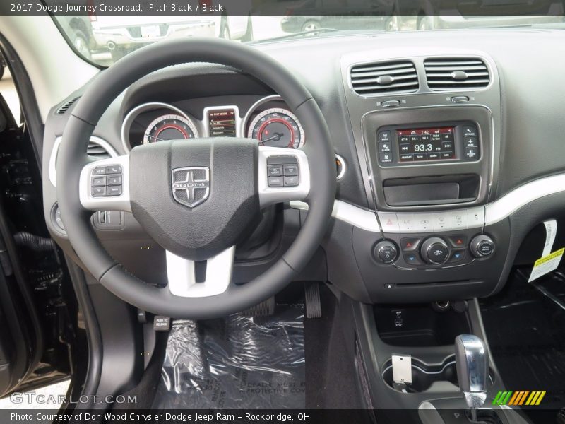 Pitch Black / Black 2017 Dodge Journey Crossroad