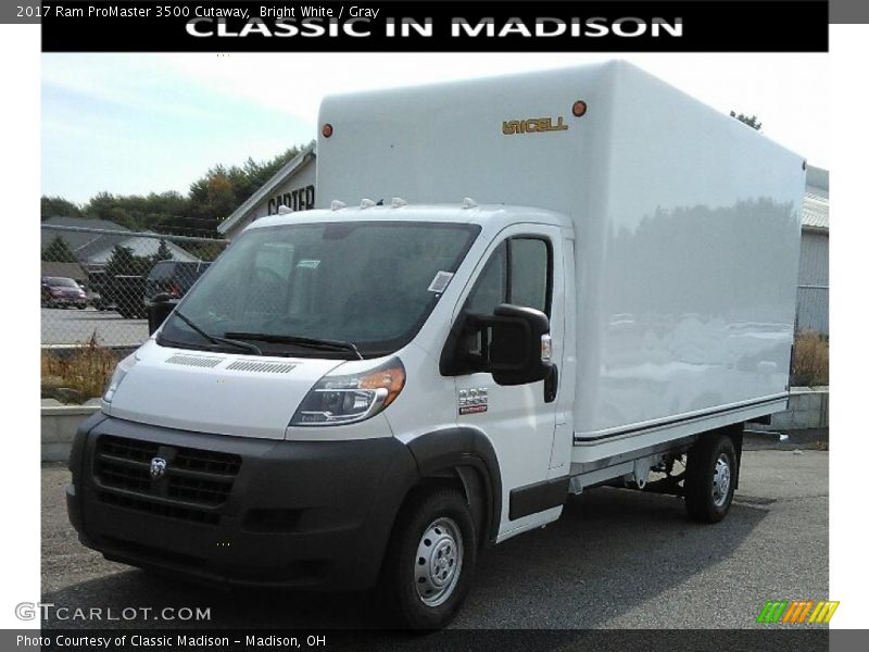 Bright White / Gray 2017 Ram ProMaster 3500 Cutaway