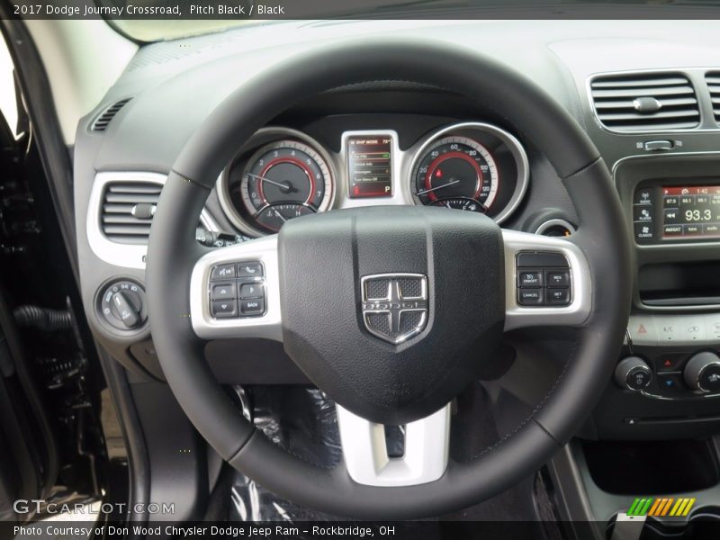 Pitch Black / Black 2017 Dodge Journey Crossroad