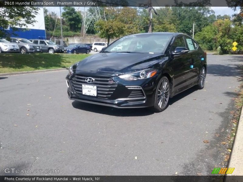 Phantom Black / Gray 2018 Hyundai Elantra Sport