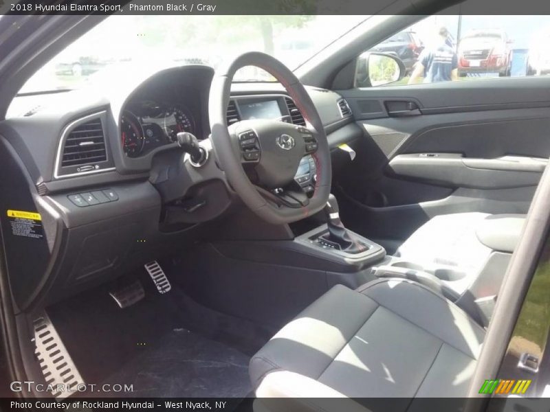 Phantom Black / Gray 2018 Hyundai Elantra Sport