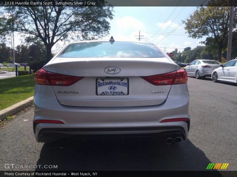 Symphony Silver / Gray 2018 Hyundai Elantra Sport