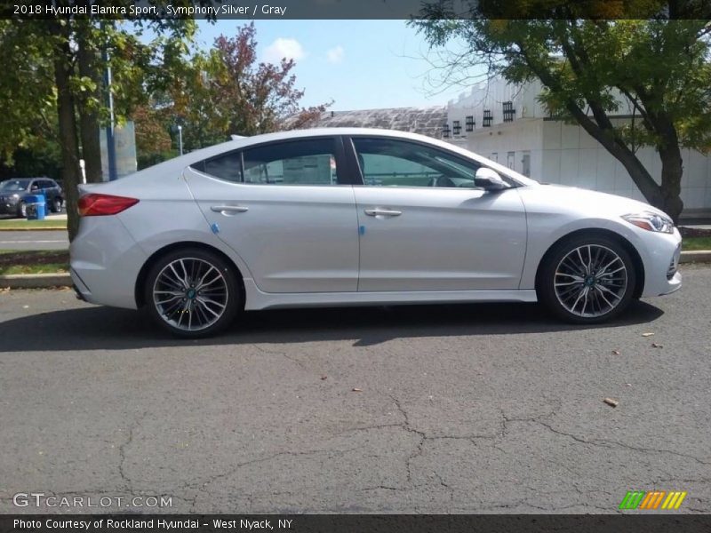 Symphony Silver / Gray 2018 Hyundai Elantra Sport