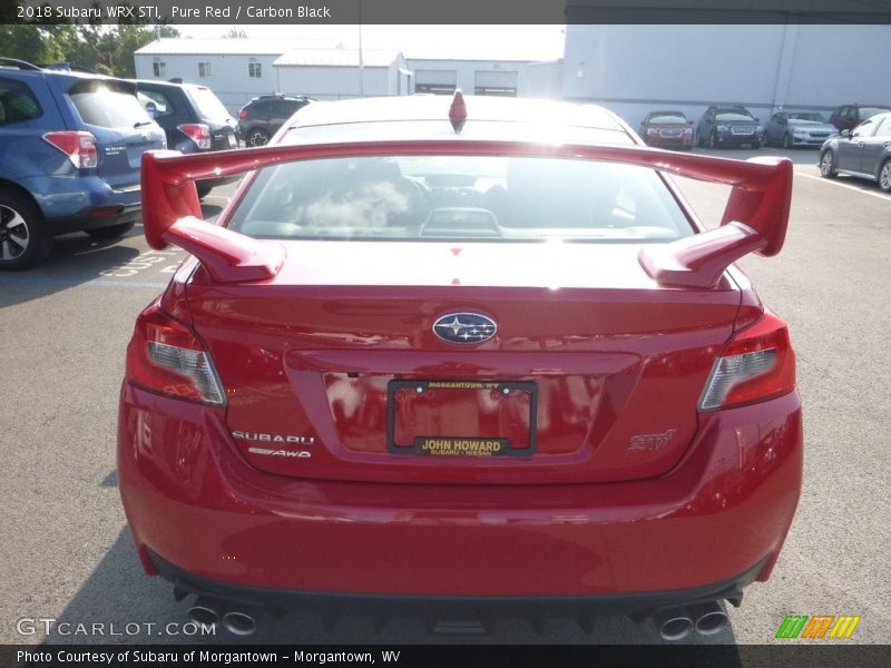 Pure Red / Carbon Black 2018 Subaru WRX STI