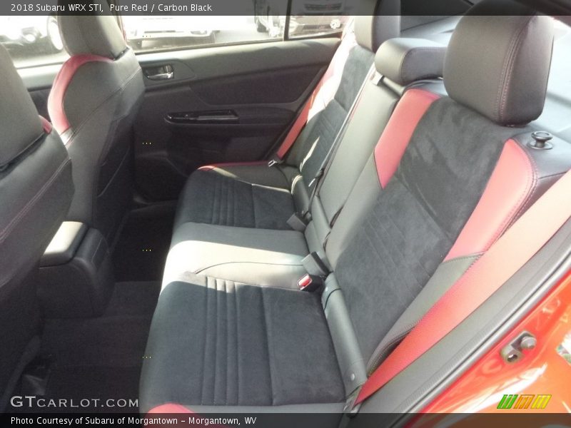 Rear Seat of 2018 WRX STI