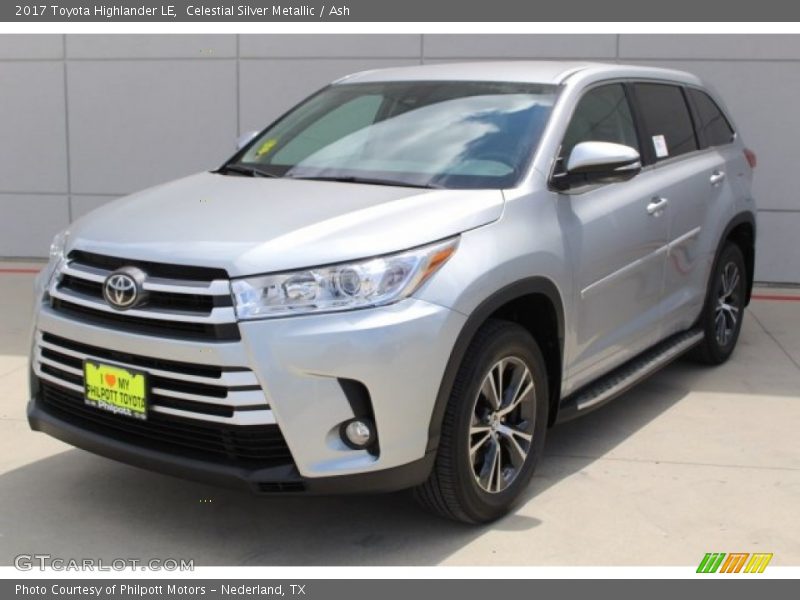 Celestial Silver Metallic / Ash 2017 Toyota Highlander LE