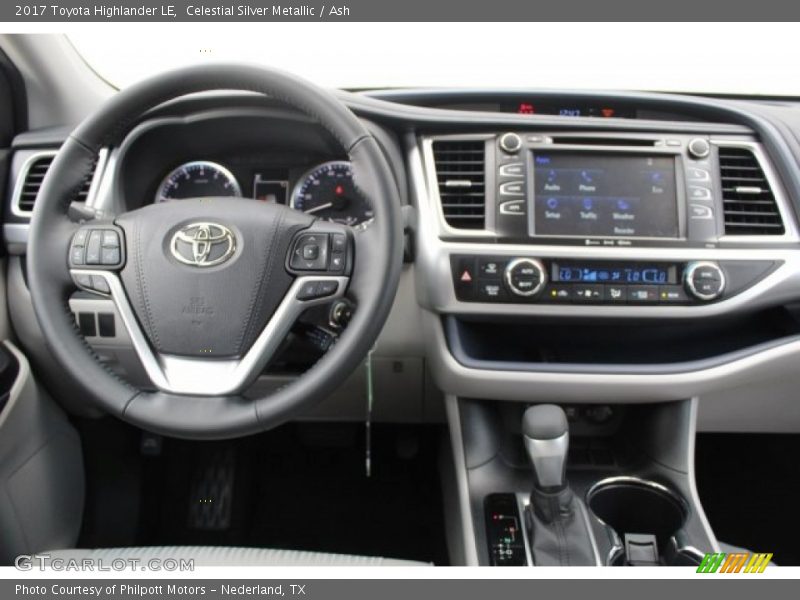 Celestial Silver Metallic / Ash 2017 Toyota Highlander LE