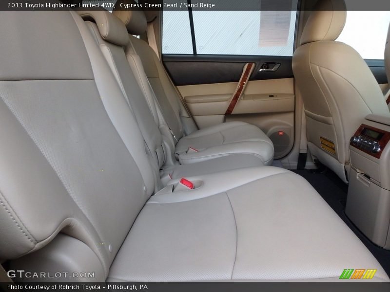 Cypress Green Pearl / Sand Beige 2013 Toyota Highlander Limited 4WD