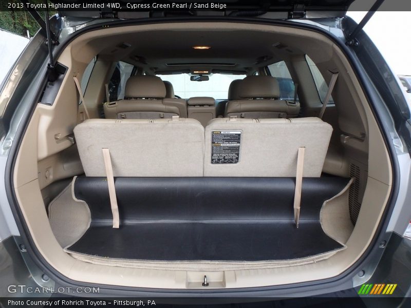Cypress Green Pearl / Sand Beige 2013 Toyota Highlander Limited 4WD