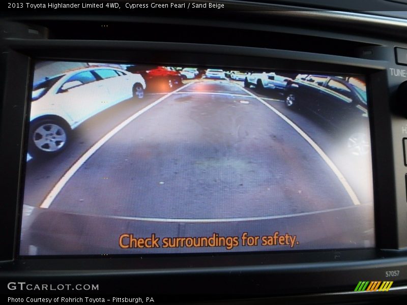 Cypress Green Pearl / Sand Beige 2013 Toyota Highlander Limited 4WD