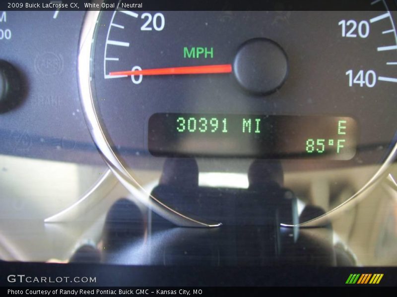 White Opal / Neutral 2009 Buick LaCrosse CX