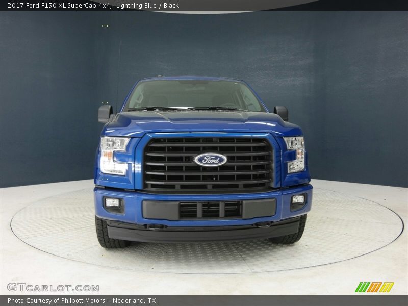 Lightning Blue / Black 2017 Ford F150 XL SuperCab 4x4