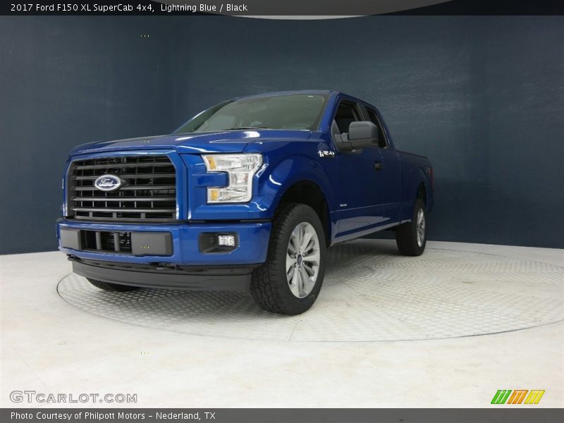Lightning Blue / Black 2017 Ford F150 XL SuperCab 4x4
