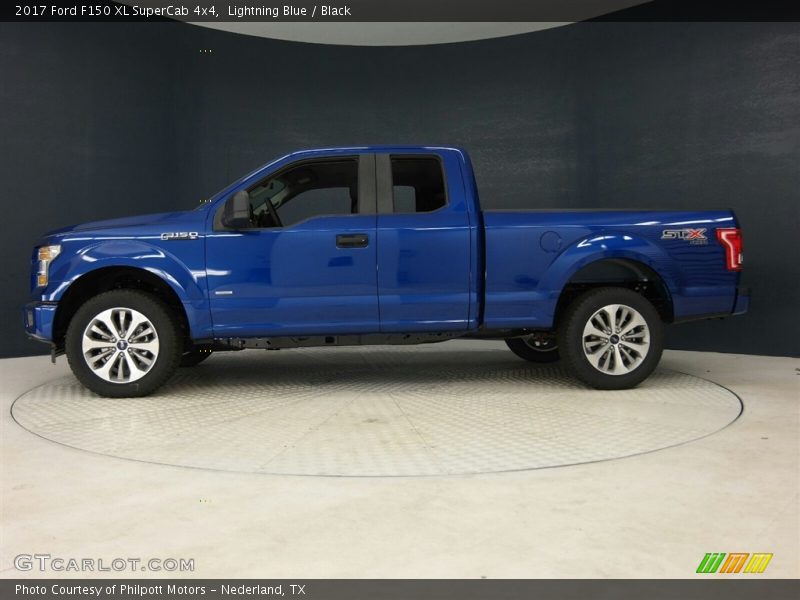 Lightning Blue / Black 2017 Ford F150 XL SuperCab 4x4