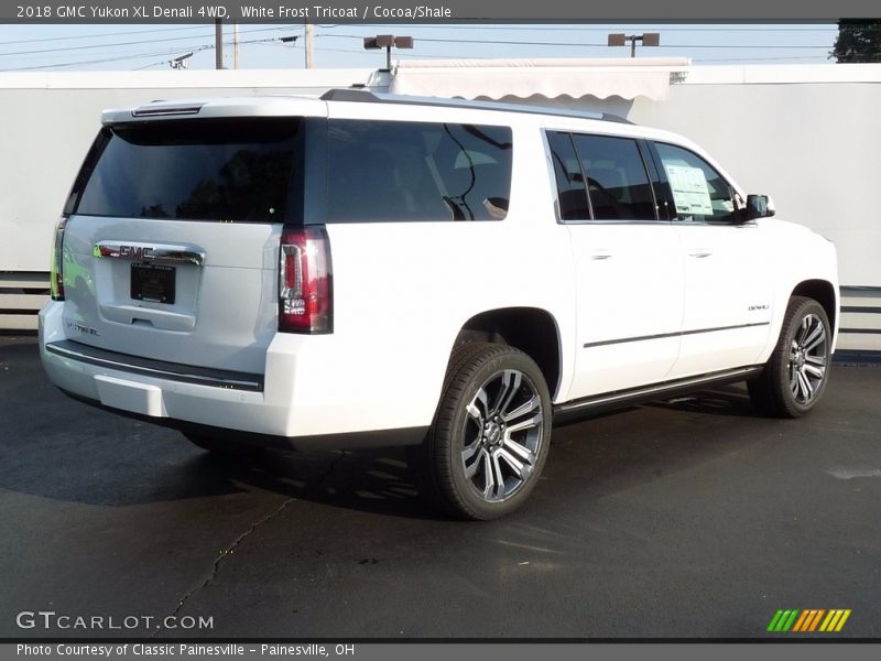 White Frost Tricoat / Cocoa/Shale 2018 GMC Yukon XL Denali 4WD