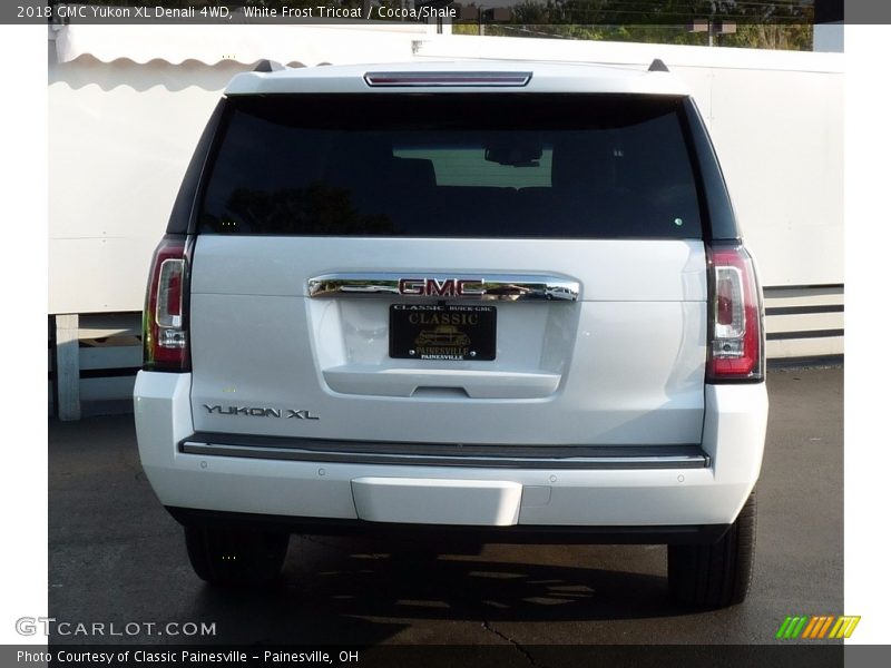 White Frost Tricoat / Cocoa/Shale 2018 GMC Yukon XL Denali 4WD