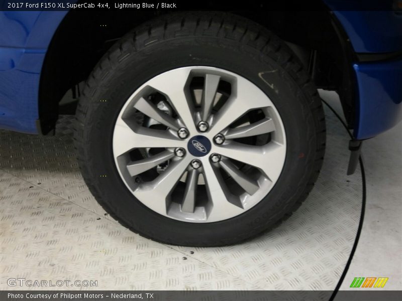 Lightning Blue / Black 2017 Ford F150 XL SuperCab 4x4