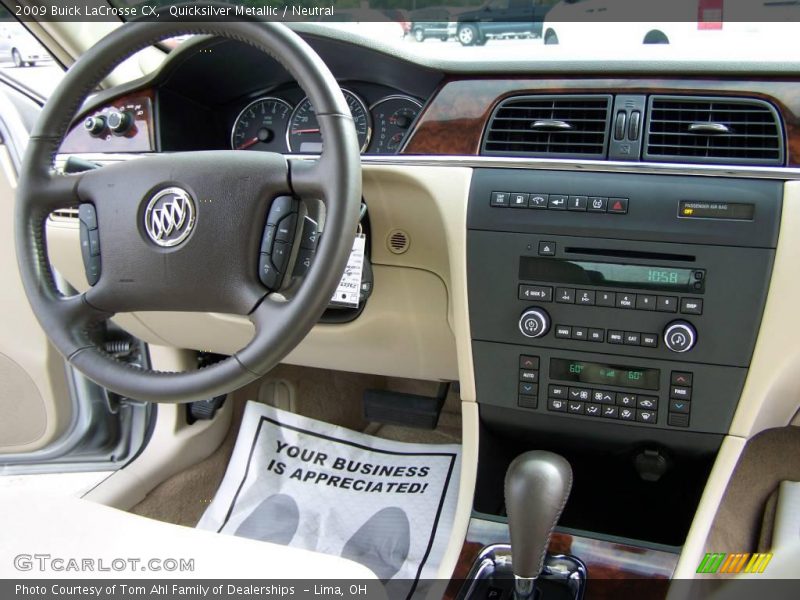 Quicksilver Metallic / Neutral 2009 Buick LaCrosse CX