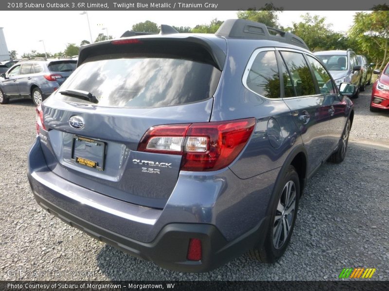 Twilight Blue Metallic / Titanium Gray 2018 Subaru Outback 3.6R Limited