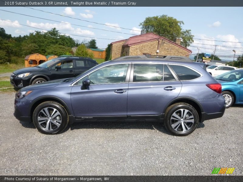 Twilight Blue Metallic / Titanium Gray 2018 Subaru Outback 3.6R Limited