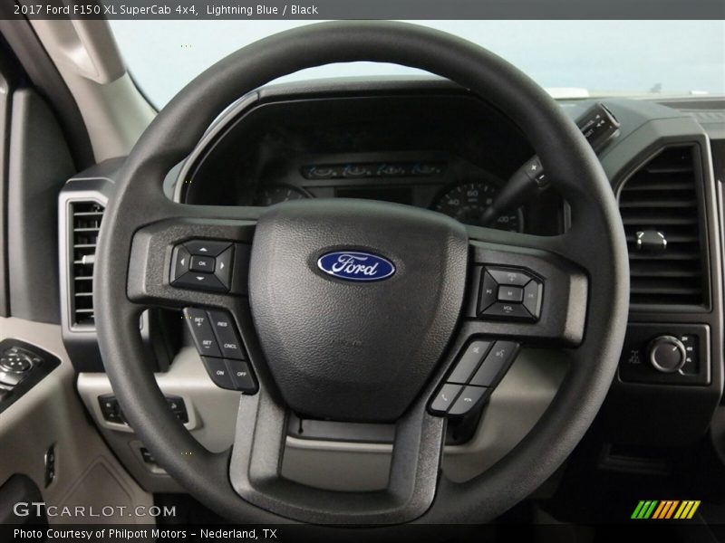 Lightning Blue / Black 2017 Ford F150 XL SuperCab 4x4