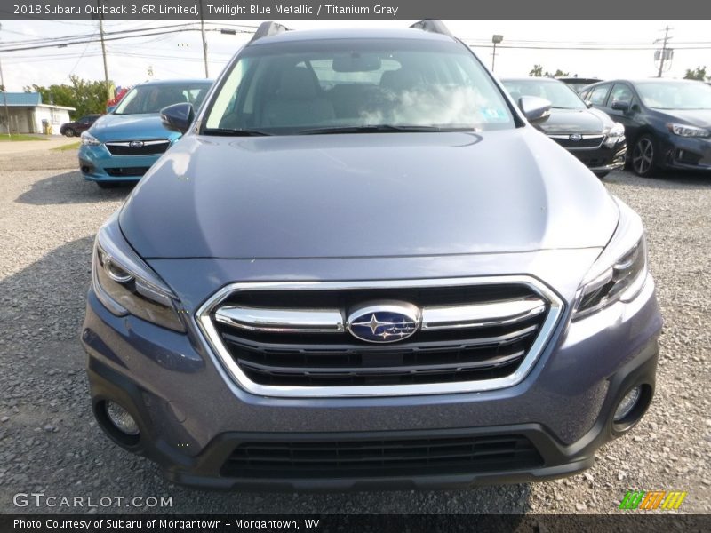 Twilight Blue Metallic / Titanium Gray 2018 Subaru Outback 3.6R Limited