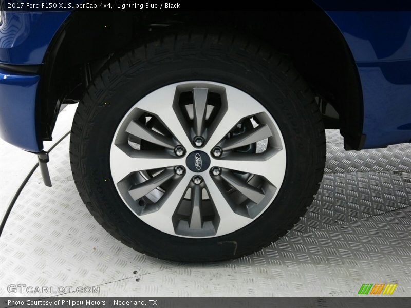 Lightning Blue / Black 2017 Ford F150 XL SuperCab 4x4