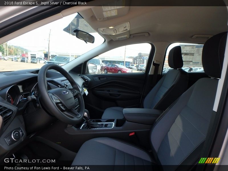 Ingot Silver / Charcoal Black 2018 Ford Escape S