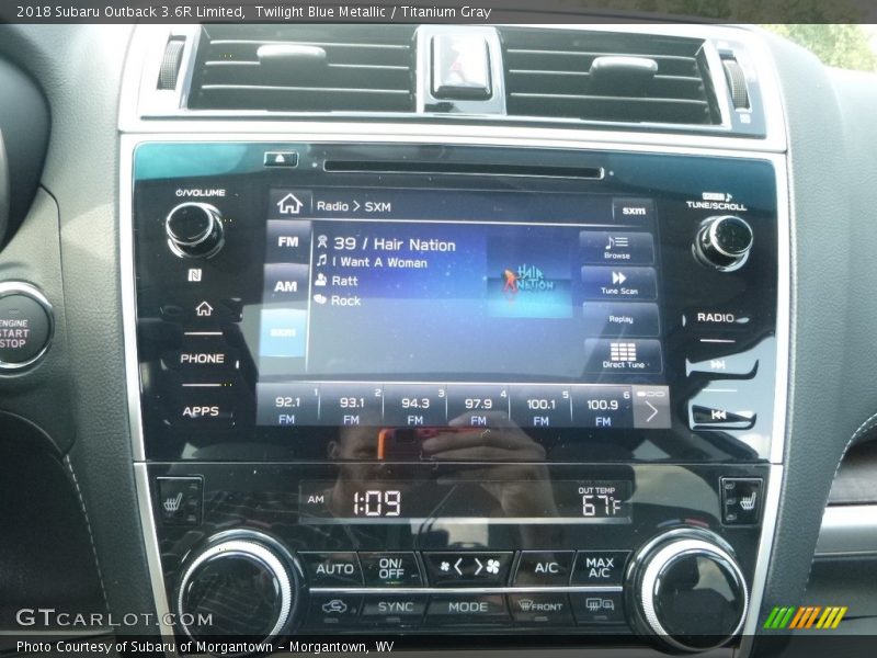 Twilight Blue Metallic / Titanium Gray 2018 Subaru Outback 3.6R Limited
