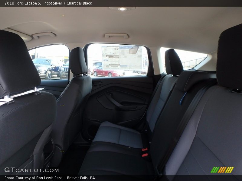 Ingot Silver / Charcoal Black 2018 Ford Escape S