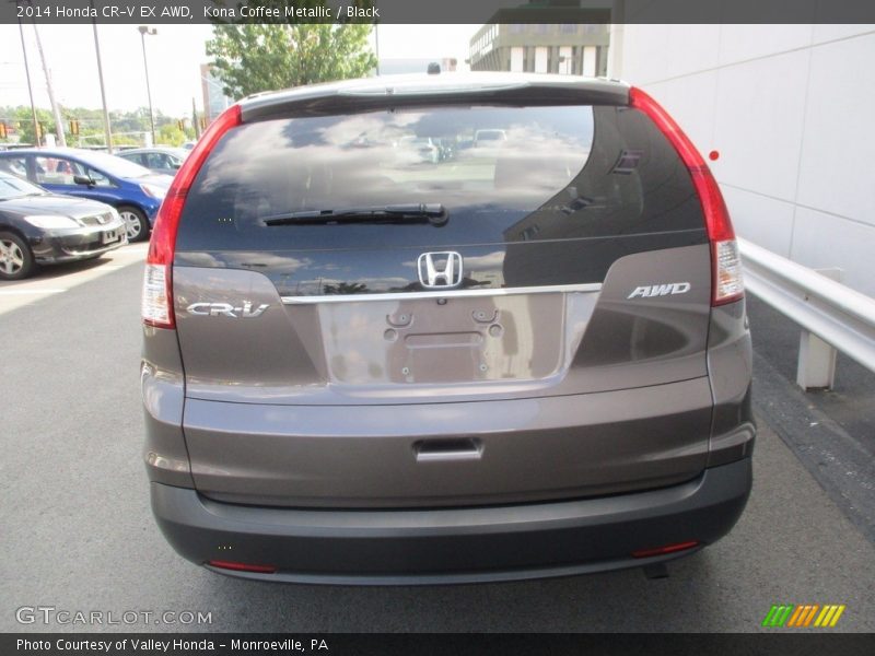 Kona Coffee Metallic / Black 2014 Honda CR-V EX AWD