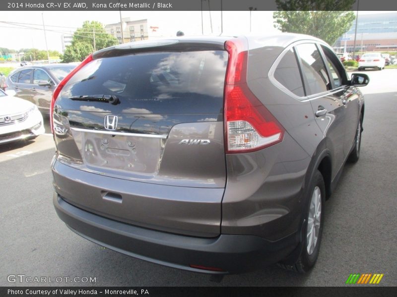 Kona Coffee Metallic / Black 2014 Honda CR-V EX AWD