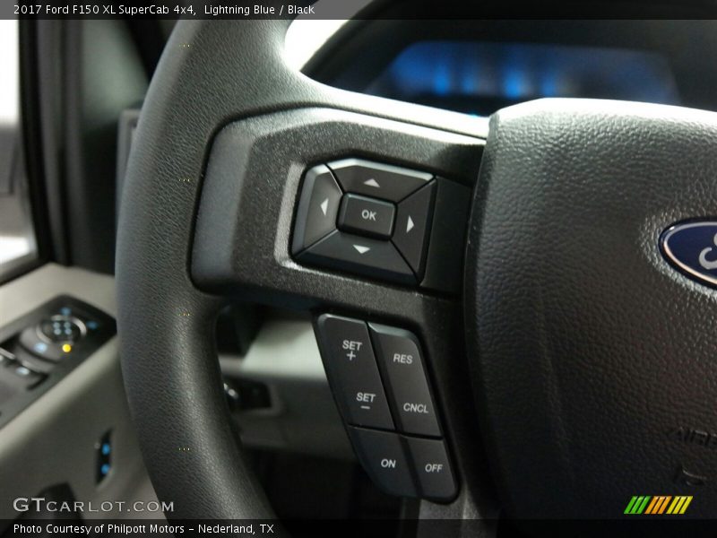 Lightning Blue / Black 2017 Ford F150 XL SuperCab 4x4