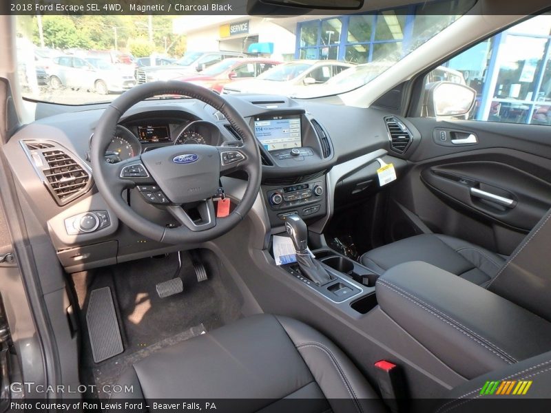  2018 Escape SEL 4WD Charcoal Black Interior