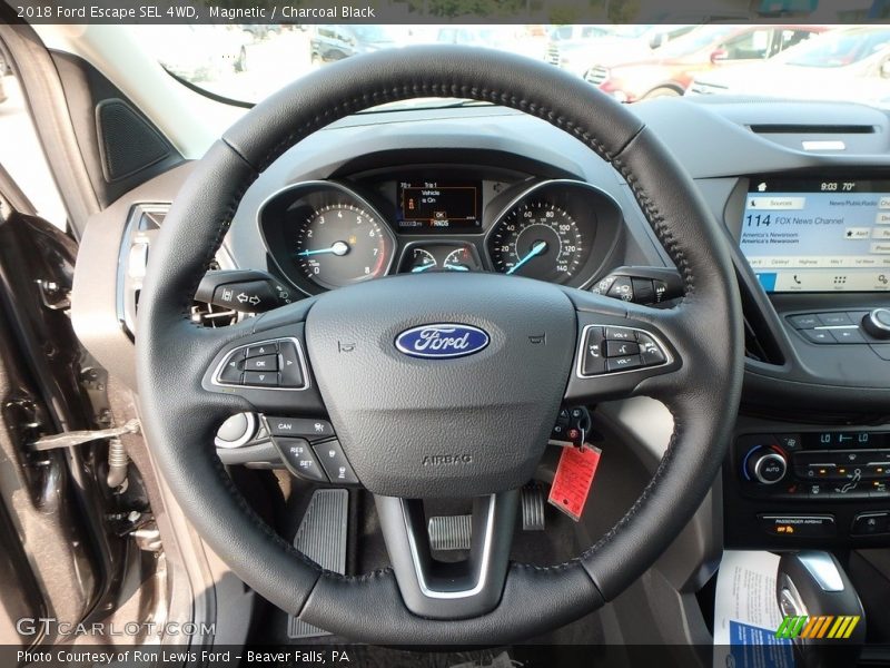 Magnetic / Charcoal Black 2018 Ford Escape SEL 4WD