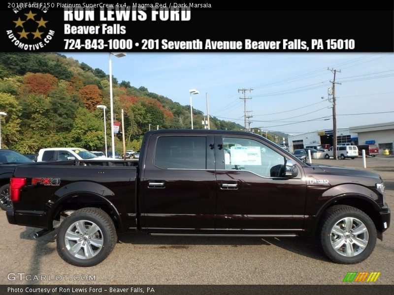 Magma Red / Dark Marsala 2018 Ford F150 Platinum SuperCrew 4x4