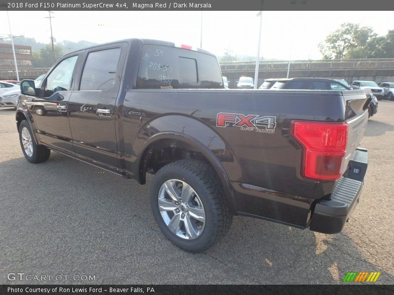 Magma Red / Dark Marsala 2018 Ford F150 Platinum SuperCrew 4x4