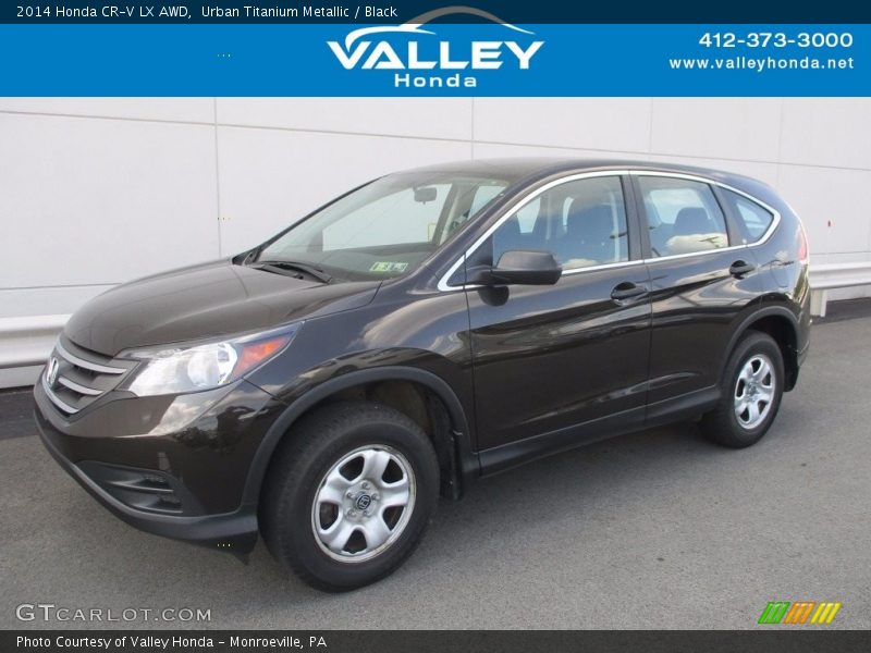 Urban Titanium Metallic / Black 2014 Honda CR-V LX AWD