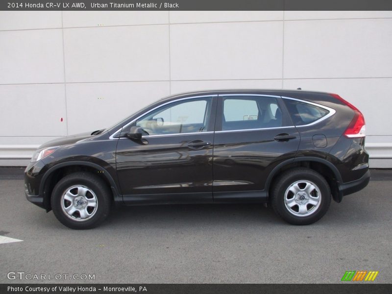 Urban Titanium Metallic / Black 2014 Honda CR-V LX AWD