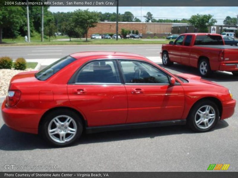 San Remo Red / Dark Gray 2004 Subaru Impreza WRX Sedan