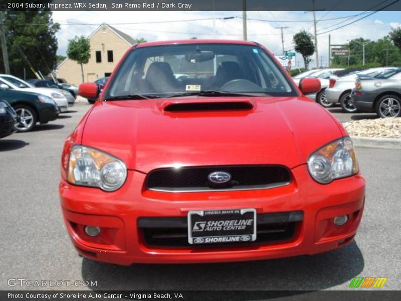 San Remo Red / Dark Gray 2004 Subaru Impreza WRX Sedan