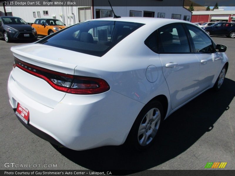 Bright White / Black 2015 Dodge Dart SE