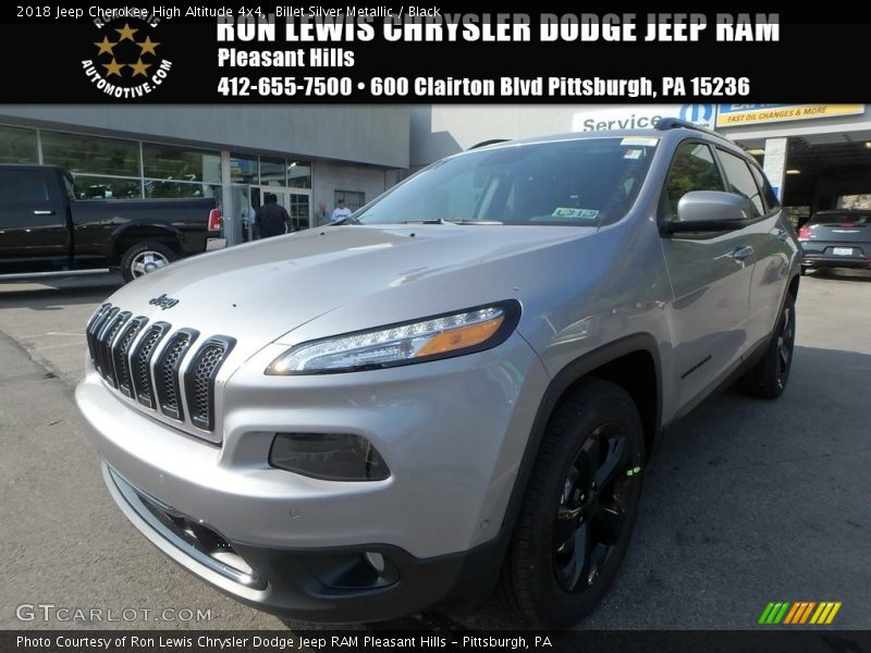 Billet Silver Metallic / Black 2018 Jeep Cherokee High Altitude 4x4