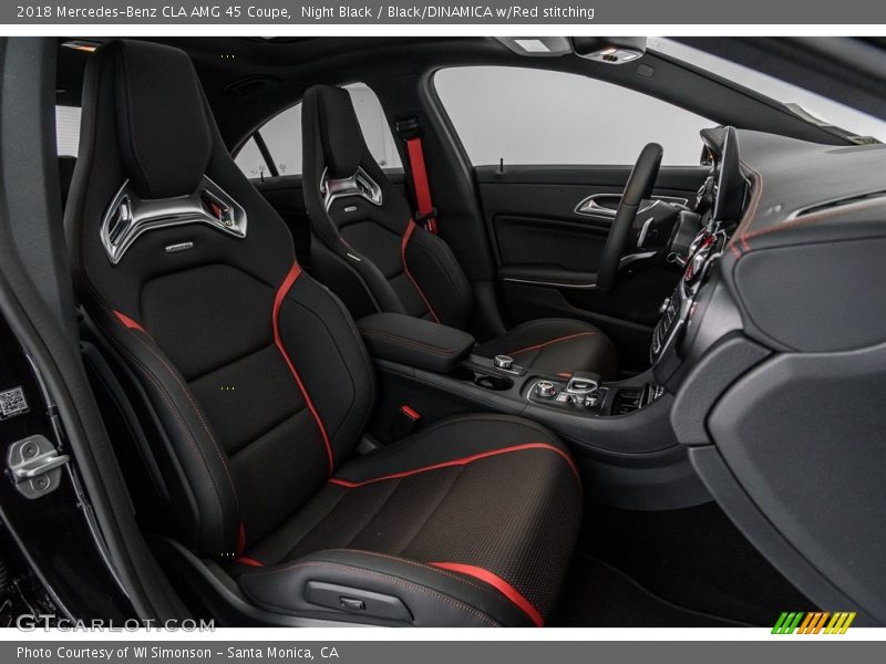Night Black / Black/DINAMICA w/Red stitching 2018 Mercedes-Benz CLA AMG 45 Coupe