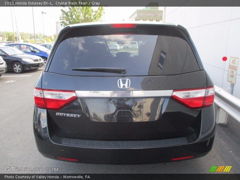 Crystal Black Pearl / Gray 2011 Honda Odyssey EX-L