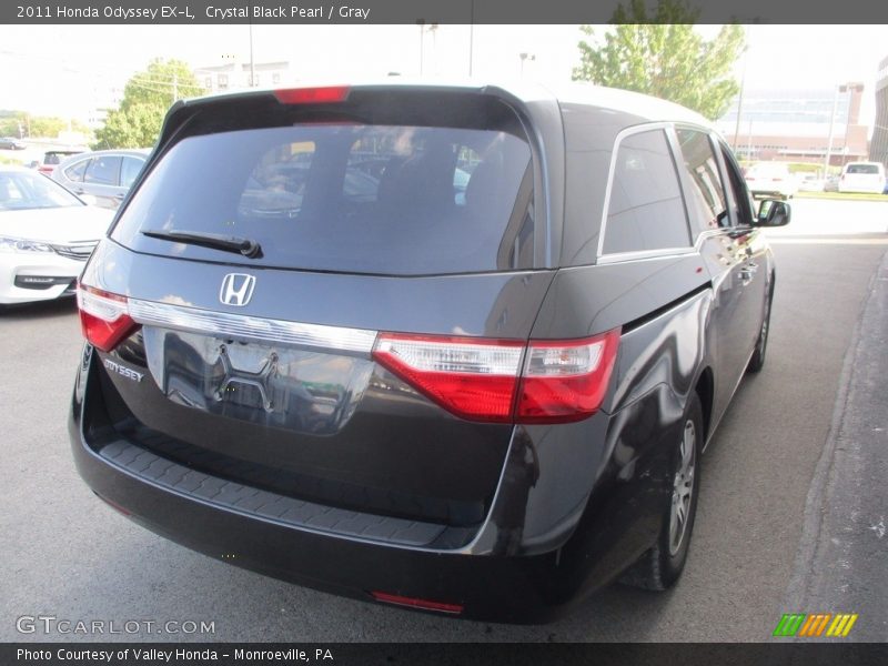 Crystal Black Pearl / Gray 2011 Honda Odyssey EX-L